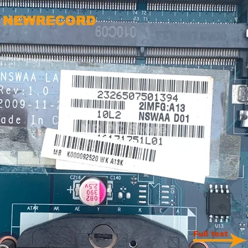 NEWRECORD K000092520 LA-5322P til Toshiba Satellite L500 A505 Laptop Bundkort 15.6 tommer HD4500 DDR3 hovedyrelsen gratis CPU test