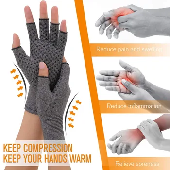 Gigt Kompression Handsker Til Kvinder Og Mænd -Copperfit Kompression Arthritis Pain Relief Hænder For Leddegigt