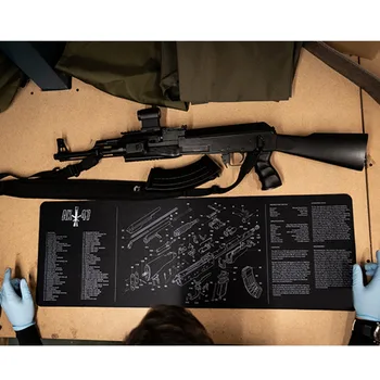 AR15 AK47 Pistol Rengøring gummimåtte Med Dele Diagram og Instruktioner Armorers Bænk Mat musemåtte til Glock SIG P226 P229