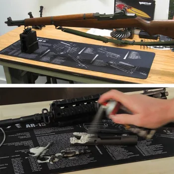 AR15 AK47 Pistol Rengøring gummimåtte Med Dele Diagram og Instruktioner Armorers Bænk Mat musemåtte til Glock SIG P226 P229