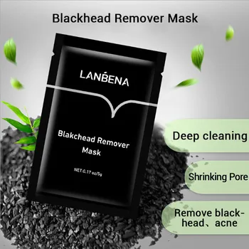 LANBENA Hudorm Remover Detox Mask Næse Peeling Masker Pore Strip Formindske Porer Bambus Trækul Dyb Udrensning T-Zone hudpleje