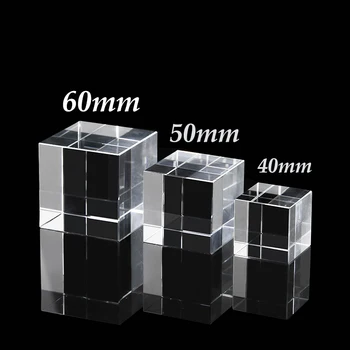 Høj Kvalitet Gennemsigtig Klar Krystal Cube Brevpresser DIY Glas Tomme for Gravering