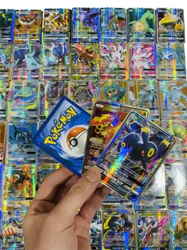 2020 Nye 60/100/200/300 Pc ' er Pokemones Kort Vmax Kort GX Tag Team EX Mega Skinnende kortspil Kamp Carte-Handel Børn Toy