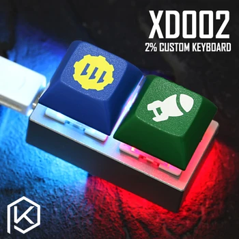 Xd002 xiudi 2% Brugerdefinerede Mekanisk Tastatur 2 nøgler Underglow og skifte RGB PCB programmeret hot-swappable makro-tasten aluminium