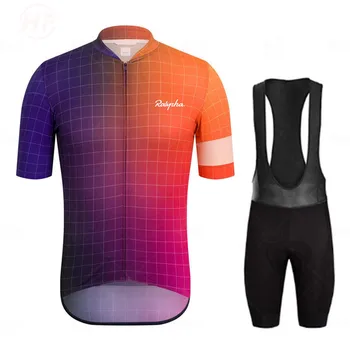 2021 Pro Team Cycling Jersey Maillot Ciclismo kortærmet Sommer Mænd ' s Road Cykling Bib Gel Shorts Kits Ropa De Hombre Raphaing