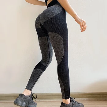 Kvinder Yoga Bukser, Sport Kører Sportstøj Elastisk Høj Talje Trænings-Og Leggings Push Up Problemfri Mave Kontrol Fitness Pige Leggins