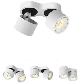 Dæmpbar Super Lyse Roterende LED Downlights 20W 24W 30W 36W COB LED Loft Spot Lys 90-260V LED væglampe Indendørs Belysning