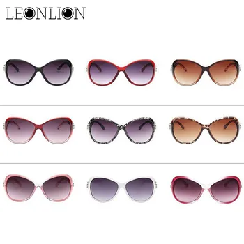 LeonLion 2021 Klassiske Gradient Solbriller Kvinder Brand Designer Vintage Overdimensionerede solbriller UV400 Oculos De Sol Feminino