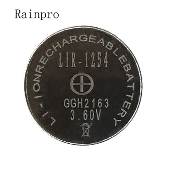 Rainpro 2PCS/MASSE LIR1254 1254 3,6 V genopladeligt knapbatteri i stedet for 3,7 V 40mAh Bluetooth-headset