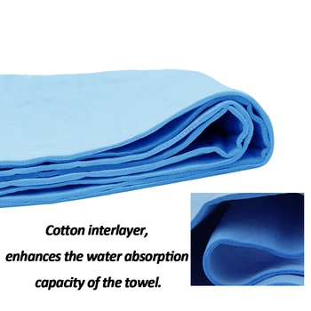 43*32cm PVA Chamois Bil Vask Klud Håndklæde for Biler Cleaner Tilbehør Hår Tørring Klud Auto plejehjem, Rengøring Tilfældig Farve