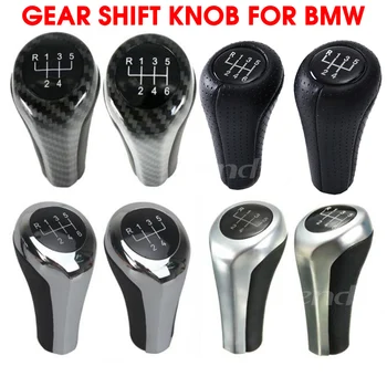 5/6 Speed Gear Shift Knappen Cap Håndtaget Stick Til BMW 1 3 5 6-Serie E46 E53 E60 E61 E63 E65 E81 E82 E83 E87 E90 E91 E92 X1 X3 X5