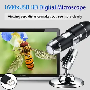 1600X USB Digital Mikroskop 8 LED Lup Kamera for Android, ios, iPhone, iPad Elektroniske Stereo USB Endoskop Til PC