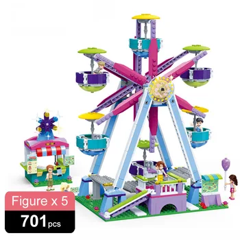 Girls Serien Fornøjelse jorden/Amusement Park pariserhjul Model byggesten Mursten Kompatibel Børn Piger Gaver
