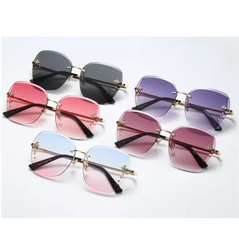2020 Kvinder Solbriller Brand Designer Firkantede Metal-Brillerne på Honey Bee AccessoriesGradient Farver Linser Kørsel UV400