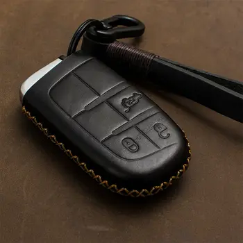 2 3 4 Knapperne Til Jeep Grand Cherokee Chrysler 300C Renegade Fiat Freemont Læder Bil Nøgle Dække Sagen Key Chain-Tasten Protector