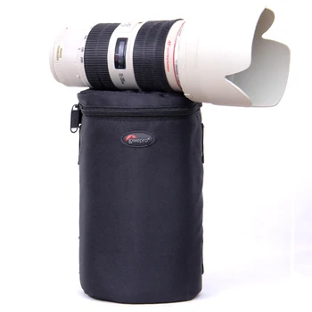 Nye Lowepro Lens Case Taske vandtæt foto taske Til Standard Zoom Objektiv Sort Hurtig levering