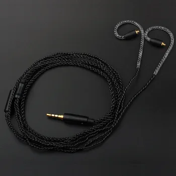 TRN A1 Oprindelige Black Udskiftning Lager Kabel-0.75/0.78 mm 2Pin 3.5 mm Hovedtelefon Opgraderet Wire for TRN ST1 VX STM M10 V90S BA8 BA5