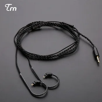 TRN A1 Oprindelige Black Udskiftning Lager Kabel-0.75/0.78 mm 2Pin 3.5 mm Hovedtelefon Opgraderet Wire for TRN ST1 VX STM M10 V90S BA8 BA5
