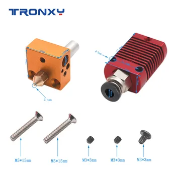 Tronxy 1.75 mm J-hoved Hotend kit Aluminium Varme Blok med Varmelegeme Til 3D-Printer Med 0,4 mm Dyse Dele