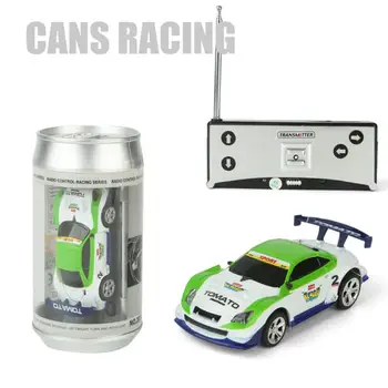 Flerfarvet Koks Kan Mini Hastighed RC Radio Remote-Control Micro-Bil Racing Toy Gave