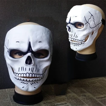 Kraniet Skelet Skræmmende Maske 007 JAMES BOND Spectre Maske Mænd Halloween Carnival Cosplay Kostume Maskerade Ghost Part Harpiks Masker