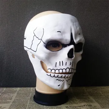 Kraniet Skelet Skræmmende Maske 007 JAMES BOND Spectre Maske Mænd Halloween Carnival Cosplay Kostume Maskerade Ghost Part Harpiks Masker