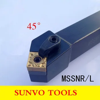 Eksterne drejeværktøjer MSSNR/MSSNR2525M15 CNC værktøjsholder Bruge SNMG120404/120408 indsætte MSSNR2525M12/MSSNL2525M12/MSSNL2525M15