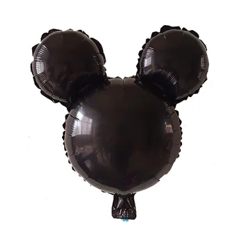 5pcs 18 tommer plade Mini Mickey Hoved fødselsdag Flere farvevalg Baggrund dekoration Aluminium film ballon