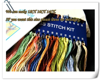 Oneroom Broderi Tælles Cross Stitch Kits Håndarbejde - Håndværk 14 ct DMC DIY Kunst Håndlavet Indretning - Hun Sover