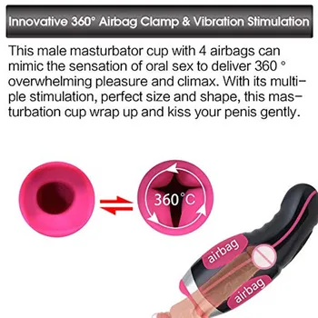 Auto Varme Sugende Masturbator Kop Smart Pulse Lommelygte Vibrator vagina fast fisse Blowjob Sex Toy elektriske Mandlige Masturbator