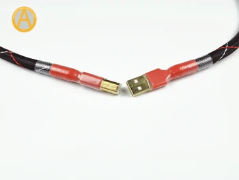 UC05 Premium-USB-Kabel-HiFi-USB-Audio-Video-Kabel USB Type A Til B Kabel-4N OFC,USA Lavet USB-Dato Kabel-DAC PC,Fantastiske Lyde