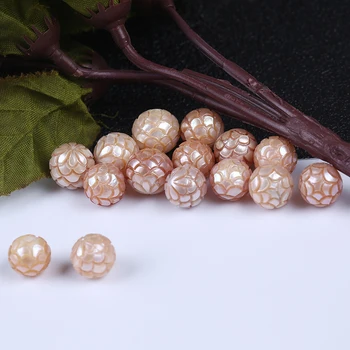 Fabrikken sælger 10-11mm ferskvand Fersken skære tahitian perler i løs pearl