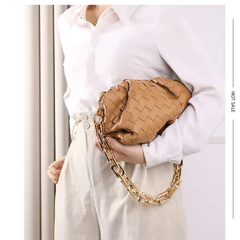 2020 nye mode plisserede kæde håndtaske koreanske version alsidig enkelt skuldertaske cloud taske bolle taske