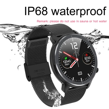 Vwar 2020 L11 Smart Ur Mænd 1,3 Tommer Fuld Touch Screen IP68 Vandtæt pulsmåler Trænings-og Smartwatch PK DT78 L8 L9