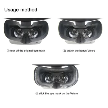 Komfortable PU Læder Pude Øje Holdbar VR Briller Pad Tilbehør Face Soft Cover Skygge Erstatning for Oculus Rift S