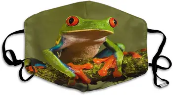 Tree Frog Model Støv Maske Justerbar Maske Vaskbar Genanvendelige Maske Med To PM2.5 Filter Refills Passer Til Voksne Og Børn