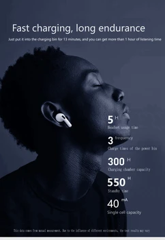 Nye TWS Trådløse Hovedtelefon Bluetooth-Sport Hovedtelefoner støjreducerende Headset til Alle Smart Telefon