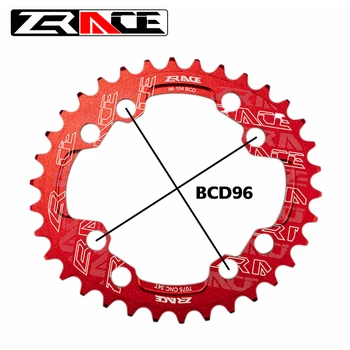 ZRACE BCD104 BCD96 Universal Oval Smalle Bred Klinge MTB Mountainbike Klinge Cykel Universal Klinge 32T 34T 36T 38T