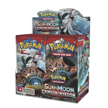 324 Kort, Pokemon TCG: Sun & Moon Crimson Invasion 36 Poser Forseglet Booster Box Samling Trading Card Game Legetøj