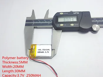 3,7 V v 250mah 502030 Lithium Polymer Li-Po-li-ion Genopladeligt Batteri celler Til Mp3-MP4 MP5 GPS