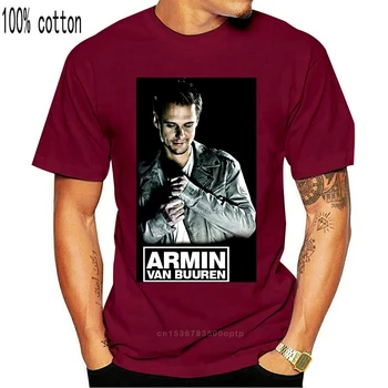 Armin Van Buuren Omfavne Dj Logo Sort VT-shirt Tee S-3xl Cool Tee Trykt Toppe