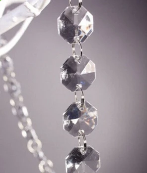 10stk 14mm Krystal Klar Akryl Perle Guirlande Strand Kæde Hængende Diamant Perle Bryllup Indretning