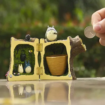 Min nye Nabo Totoro Stump af Gummi Frugt Totoro Harpiks Version sparegris Tal Legetøj Model til Børn Gaver