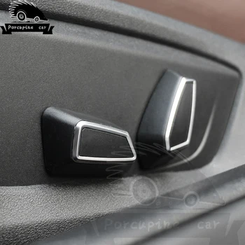 Knap autostol Stil Justering Skifte cover trim dekorative 3D interiør trim klistermærke til BMW 1/2/3/4/5 Serie X1X3X5X6 F10, f30