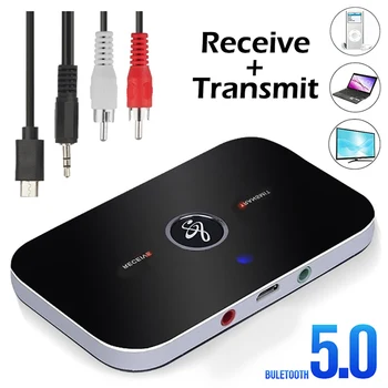 USB-3,5 MM Bluetooth-Sender-Modtager Audio Adapter 2 i 1 Trådløs Sender-Modtager-Adapter til TV, Computer Højttaler Bil Tablet