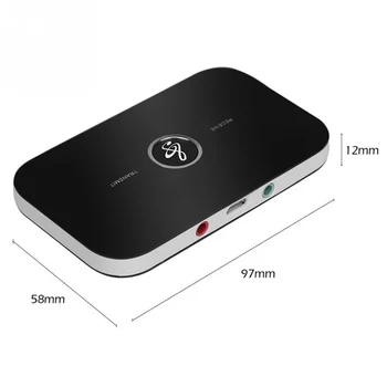 USB-3,5 MM Bluetooth-Sender-Modtager Audio Adapter 2 i 1 Trådløs Sender-Modtager-Adapter til TV, Computer Højttaler Bil Tablet