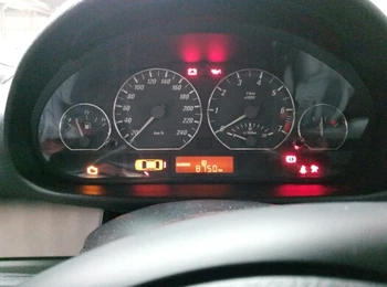 Chrome Speedometer Måle Skive Ring Instrument Panel, Ringen passer til BMW E46 98-05 3-serie