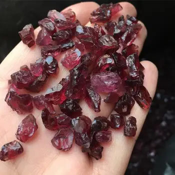 Gemstones naturlig granat væltede sten, ædelsten, hård sex mineral krystaller have akvarium dekoration