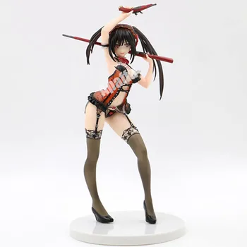25cm Japansk Anime Sexet pige, Tal, Dato, En Live Tokisaki Kurumi PVC-Action Figur Collectible Model Legetøj Dukke gave For Mænd