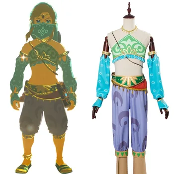 The Legend of Zelda Cosplay Kostume Pust af den Vilde Link Kostume Voksen Gerudo Fuld Sæt Tøj Halloween Carnival Cosplay